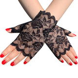 Women's Sun-proof Short Half-finger Lace Gloves