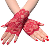 Women's Sun-proof Short Half-finger Lace Gloves