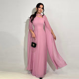 Women's Clothing Sexy Slimming Slim-fit Graceful Long Sleeve Dress