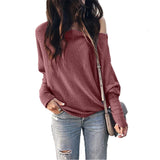 Women's Knitted Long-sleeved Shirt