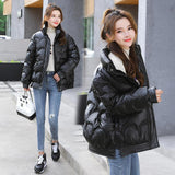 Women's Cotton-padded Coat Korean Style Quilted Jacket Stand Collar Cotton-padded Jacket