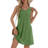 Women's Sleeveless Pocket Vest Dress