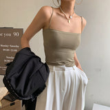 Solid Color Camisole Women's Summer Base Long Tube Top