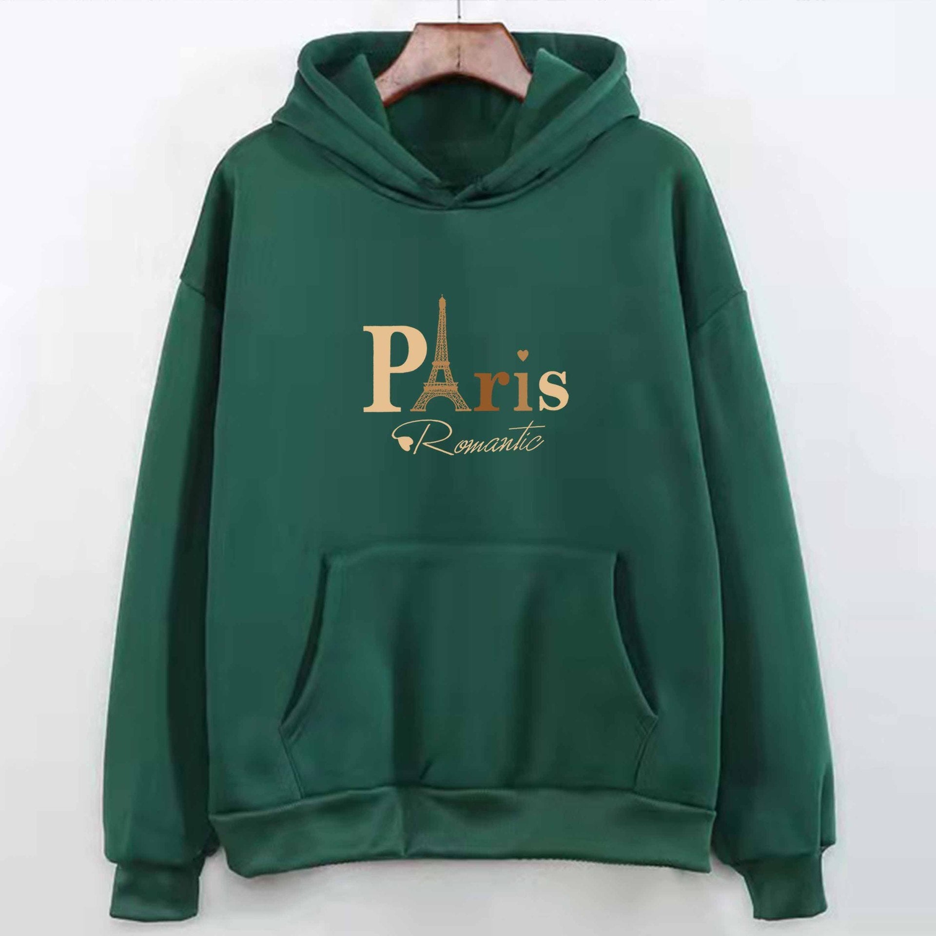 Letter Printed Hoodie Female Couple's Tops