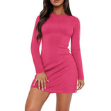 Slim Fit Hip-wrapped Short Dress