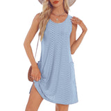 Women's Sleeveless Pocket Vest Dress