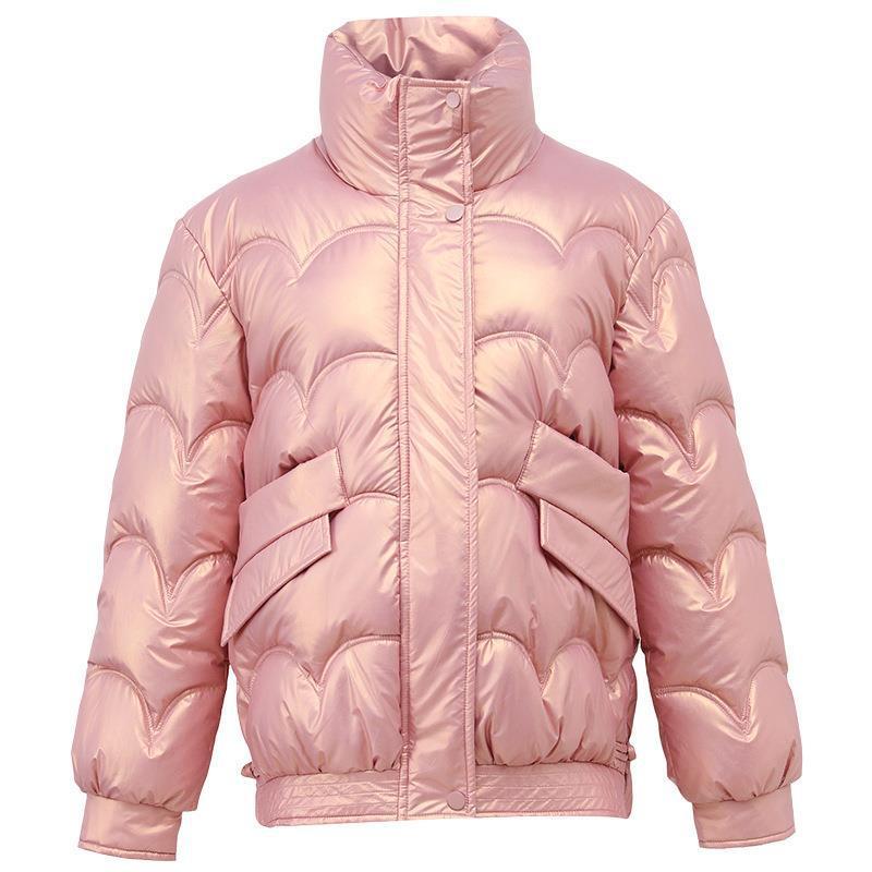 Women's Cotton-padded Coat Korean Style Quilted Jacket Stand Collar Cotton-padded Jacket