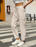 Women's New Casual Cotton And Linen Trousers