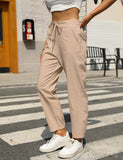 Women's New Casual Cotton And Linen Trousers