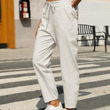 Women's New Casual Cotton And Linen Trousers