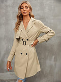 Women's Double-row Slim Fit Coat Overcoat