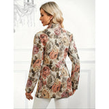 Fashionable Suit Women's Casual Printed Jacket