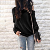 Women's Knitted Long-sleeved Shirt