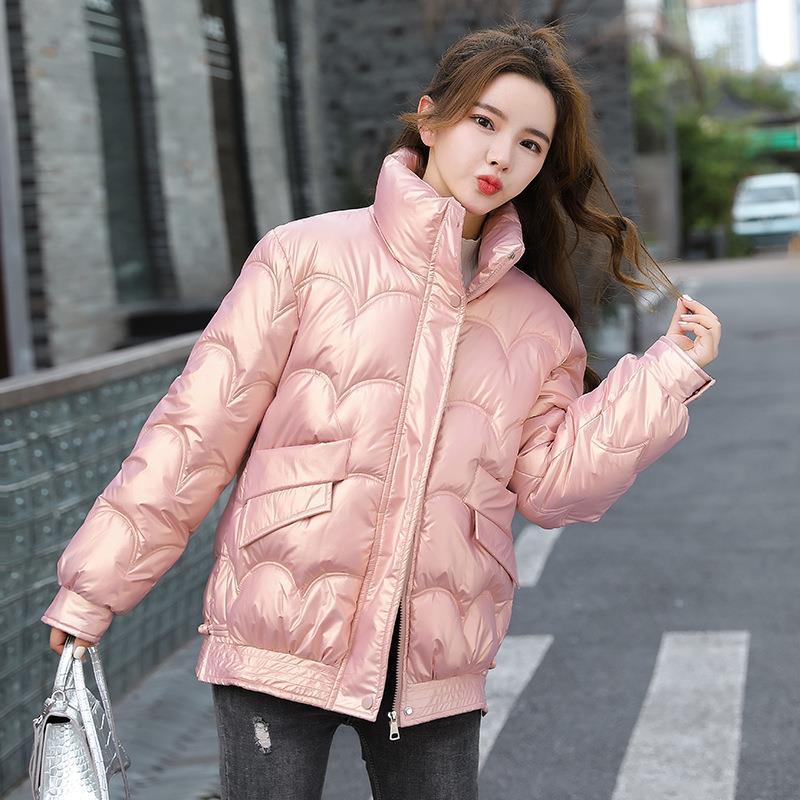 Women's Cotton-padded Coat Korean Style Quilted Jacket Stand Collar Cotton-padded Jacket