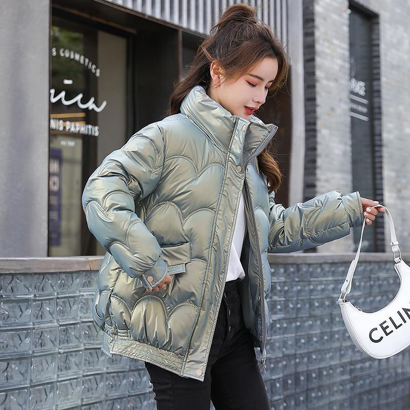 Women's Cotton-padded Coat Korean Style Quilted Jacket Stand Collar Cotton-padded Jacket