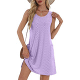 Women's Sleeveless Pocket Vest Dress